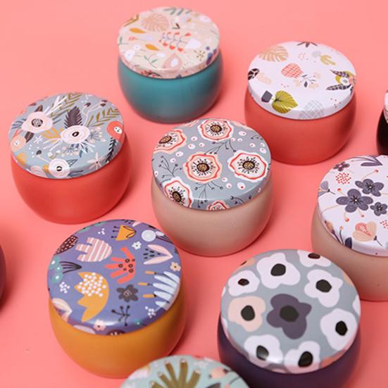 Мини-коробка для хранения из жести, универсальный круглый стильный контейнер для заколок, сережек, колец, конфет, чая