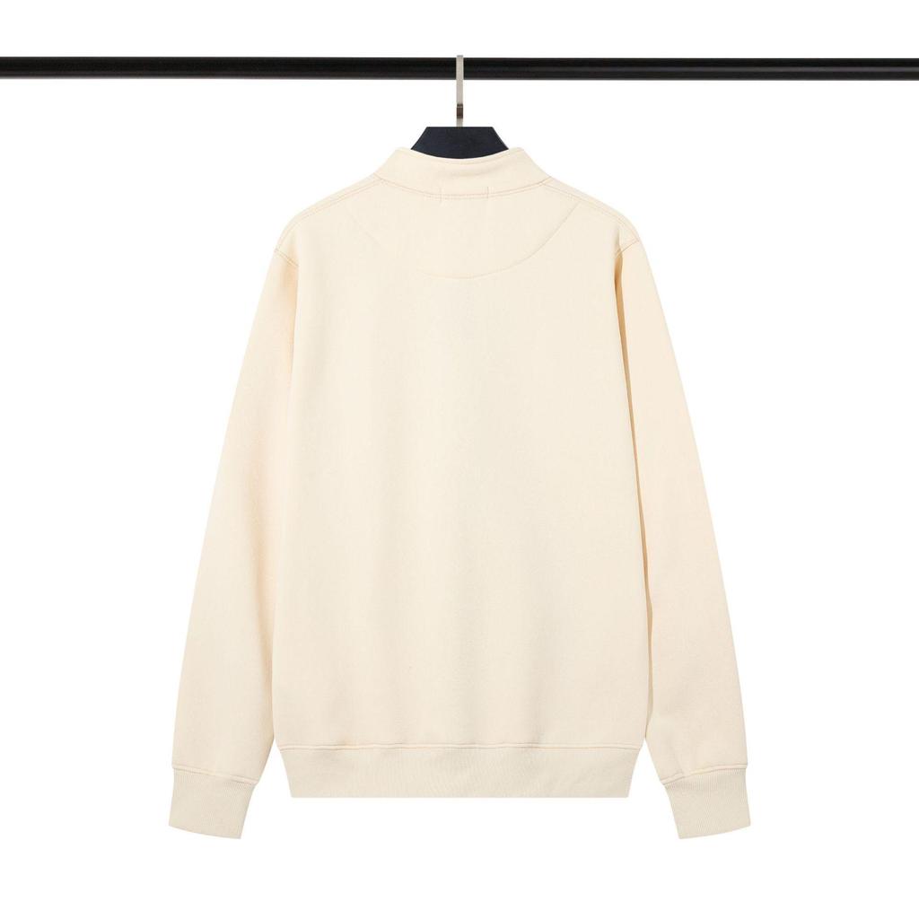 Толстовка на молнии с воротником-стойкой Cross Classic Stone из плотного флиса