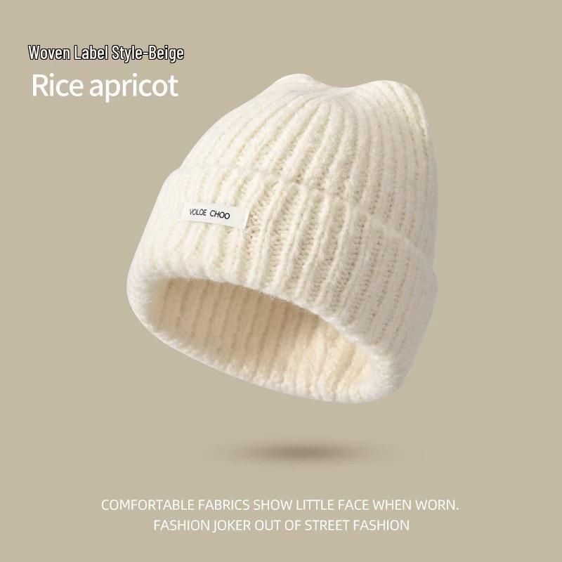 Chunky Knit Beanie for Women - Peach Pink, Ear Protection, Head Circumference, Autumn/Winter Warmth