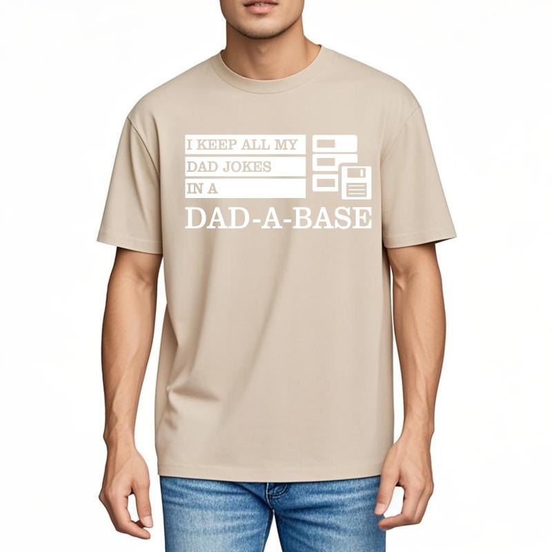 Basic For Her Summer Tshirt I Keep All My Dad Jokes In A Dad A Base Short Sleeve New Arrived O Neck For Men Tops Teeshirt Male