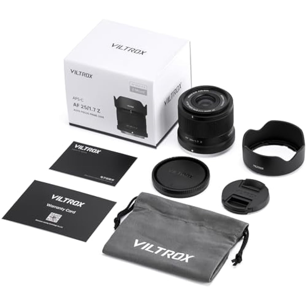 VILTROX AF 25mm F1.7 Z Mount Lens Small & Lightweight APS-C Large Aperture 1.7 Nikon Z Mount Inte...