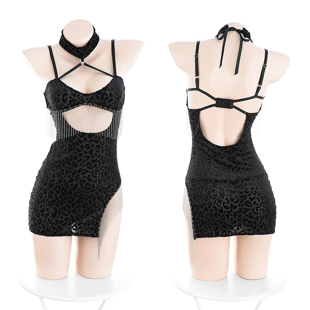 Костюм для косплея с леопардовым принтом, сексуальное нижнее белье Ono Leopard, внутренняя рубашка, костюм для взрослых, цельные футболки [Oceanmarina]