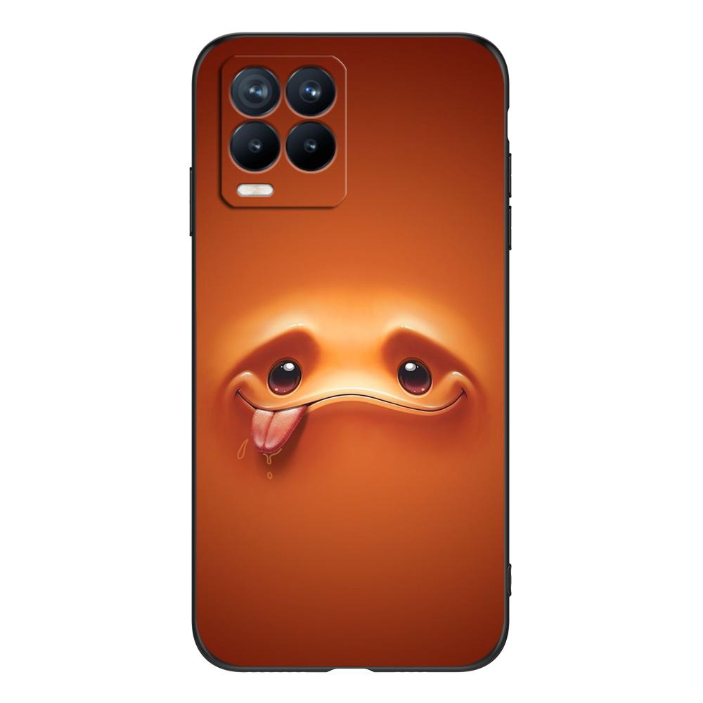 Чехол для Realme 8 5G 4G, задняя крышка для Realme 8 Pro, чехол для Realme 8i, чехол для Realme8, черный чехол из ТПУ, милый забавный чехол