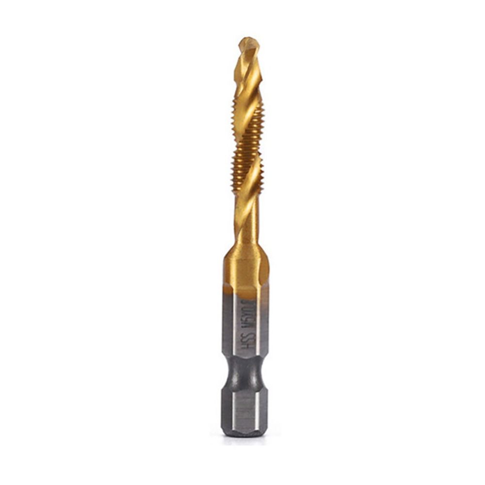 Screw Thread Bit HSS Screw Machine Titanium Plated Shank Tap Drill Bits Hex Shank Tap Drill Bit