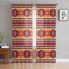 American Tribal Pattern Sheer Curtains for Living Room Decoration Window Curtains for Kitchen Tulle Voile Organza Curtains