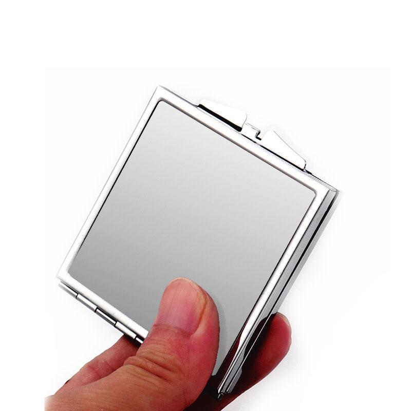 Customized Blank Metal Makeup Compact Mirror Sublimation Printed Pocket Mirror