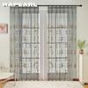 1шт NAPEARL премиум вышитая прозрачная занавеска легкая и элегантная прозрачная занавеска для гостиной спальни домашнего декора