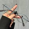 У Чжан Жуонань такие же простые очки, очки для литературного ботаника с чистым желанием, женская оправа для очков при близорукости, мужское круглое лицо