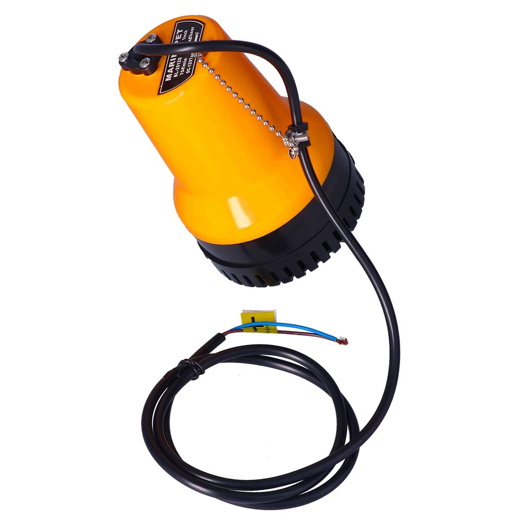 12V Marine Electric Bilge Pump Submersible 5400rpm Horizontal Shaft Position Vane Drive