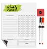 Inkdotpot Magnetic  Whiteboard Weekly Chores Chore  Chart For  Refrigerator  - Dry Erase Behavior Chart For Kids