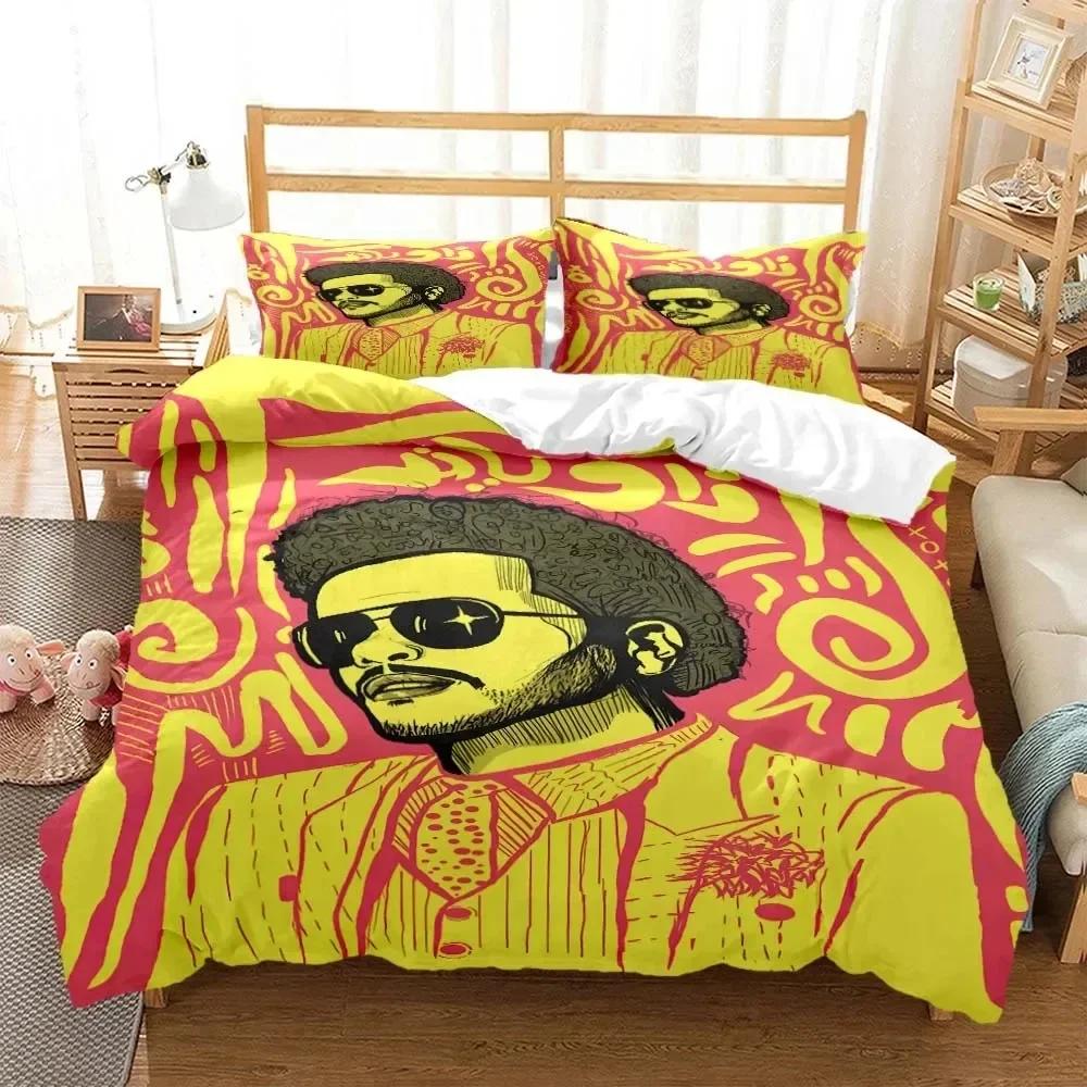 Comforter Die Weeknd Pop Singer 3D Fashion Printed Bedding Queen Bedding Set King Size Bedding Set Soft And Comfortable