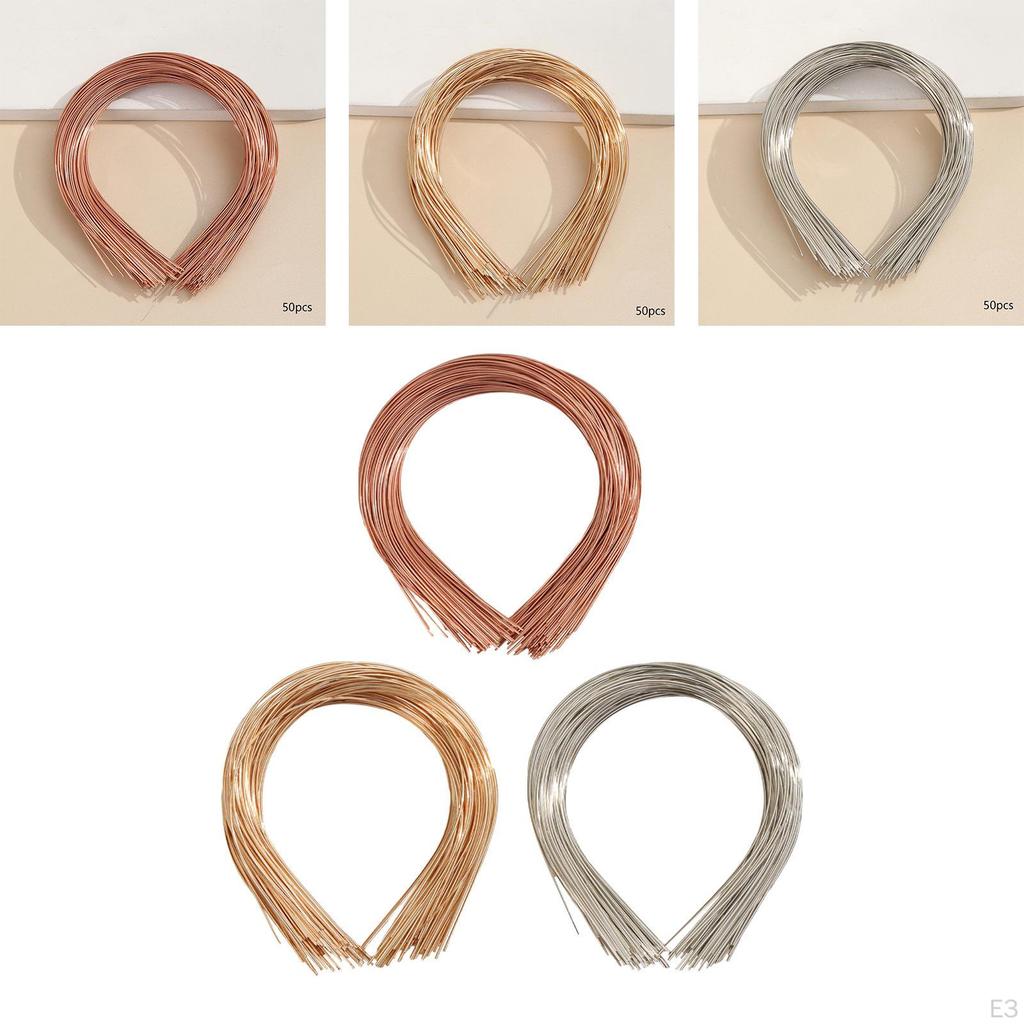 Упаковка из 50 штук, белые простые металлические браслеты шириной 1,2 мм, мужские проволочные браслеты от Lukered Hair