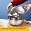 304 Stainless Steel Cooking Basin with Thickened Scale, Mixing and Noodle Making, Egg and Salad Baking Basin, Large Capacity