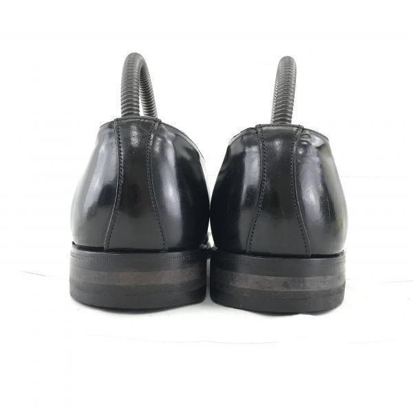 England Made/Alfred Sargent/Leather Monk Strap Shoes/7/25.5/Black/(USED)