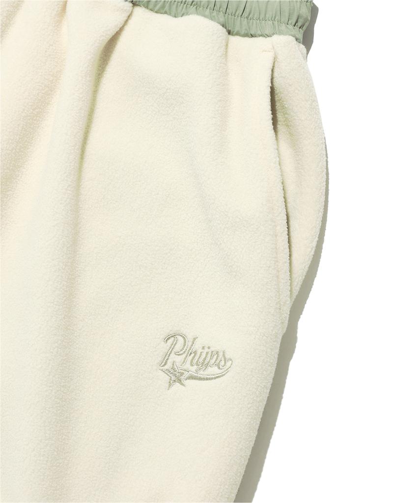 PHYSICAL DEPARTMENT Color Block Fleece Pants Ivory