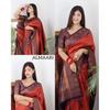 Silk Saree from the ALMAARI Store Is Adorned with Beautiful Sari Work In Form of Traditional Motifs.