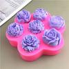 Форма для выпечки торта в виде 3D розы, термостойкая форма для выпечки шоколада, для изготовления свечей