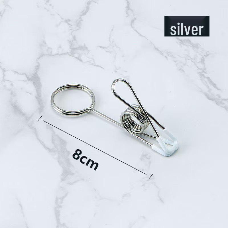 Двусторонний нескользящий зажим-фиксатор для заметок и фотографий «рыбий хвост» для экранов и карточек супермаркета