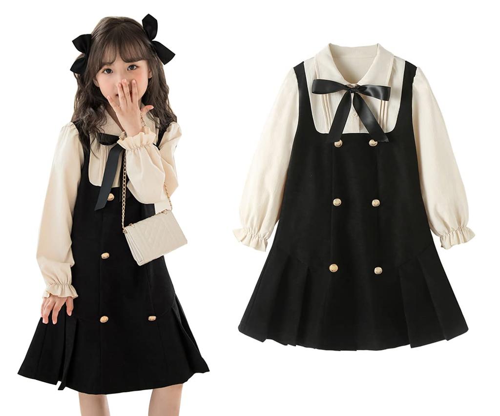 Emfay С длинным рукавом Идеально для парадного и повседневного платья для девочек, Церемоний, Выпускных, Концертов, Свадеб, (130)