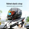 Multi-Purpose Helmet & Luggage Tie-Down Strap - Durable Elastic Bungee for Motorcycles & Electric Vehicles