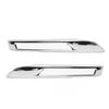 2pcs Fog Lamp Grille Chrome Molding Trim Cover Replacement for Benz GLK‑Class X204 Standard Facelift 2013 to 2015