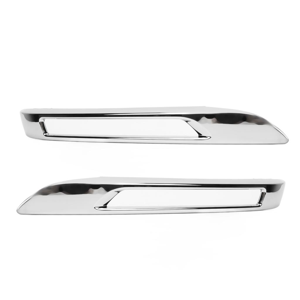 2pcs Fog Lamp Grille Chrome Molding Trim Cover Replacement for Benz GLK‑Class X204 Standard Facelift 2013 to 2015
