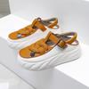 Сандалии Летние кроссовки Женские тенденции 2024 удобные кроссовки на полой танкетке Женские повседневные туфли для женщин Ретро сандалии женские