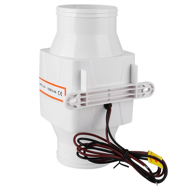 For Yacht Boat RV 3inch In Line Marine Bilge Air Blower  Strong Ventilation Fan Corrosion proof 12V/24V 130 CFM  3800 LPM