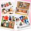 50 карточек для стены на канун Рождества - DIY украшения для фона атмосферы спальни/гостиной, карточки для сообщений