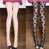 Summer Nylon Dot Print Women Sexy Tights Female Ladies Fishnet Mesh Seamless Pantyhose Girls Sweet Black White Silk Tight