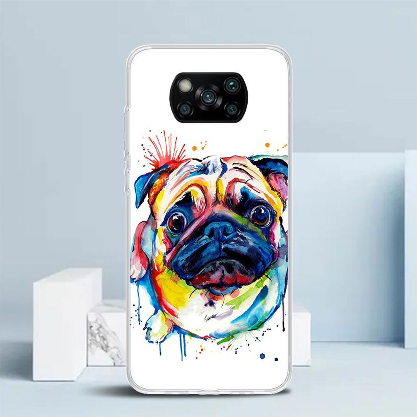 French Bulldog Dog Pug Phone Case For Xiaomi Poco F7 Ultra X5 X6 X7 Pro M7 Redmi 15C 15 13C 13 12C 12 10C 10 10A 9 9C 9A 9T Cove