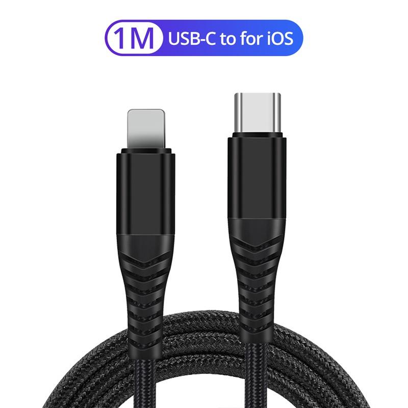 FONKEN For iPhone 12 Series & XS XR 11 Pro Max Mini PD 20W Type C To Lightning Data Cable Support Charging Data Transfer