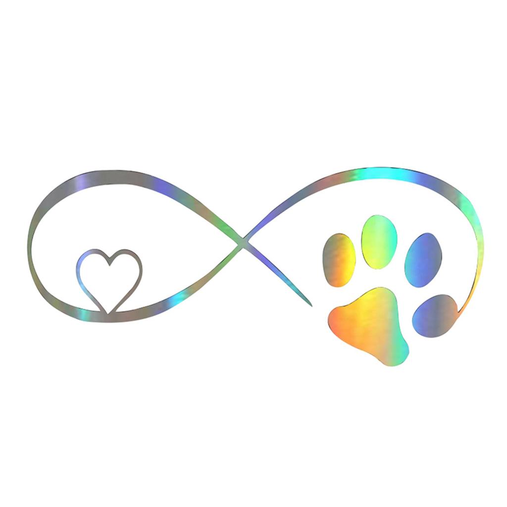 Милые наклейки на автомобиль, забавные наклейки с принтом кошачьей лапы, принт собачьей лапы, креативные наклейки со следами, водонепроницаемые лазерные