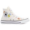 Converse Кеды Chuck Taylor All Star High Top Повседневные парусиновые женские кроссовки Экрю Разноцветные 570919C