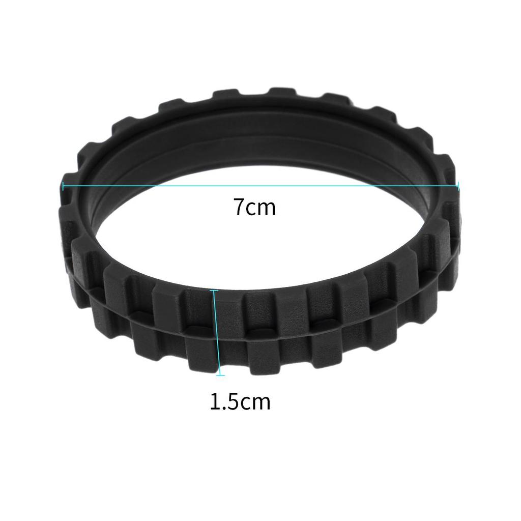 Tire Skin for IROBOT ROOMBA Wheels Series 500, 600, 700, 800 and 900 Anti-Slip, Great Adhesion and Easy Assembly