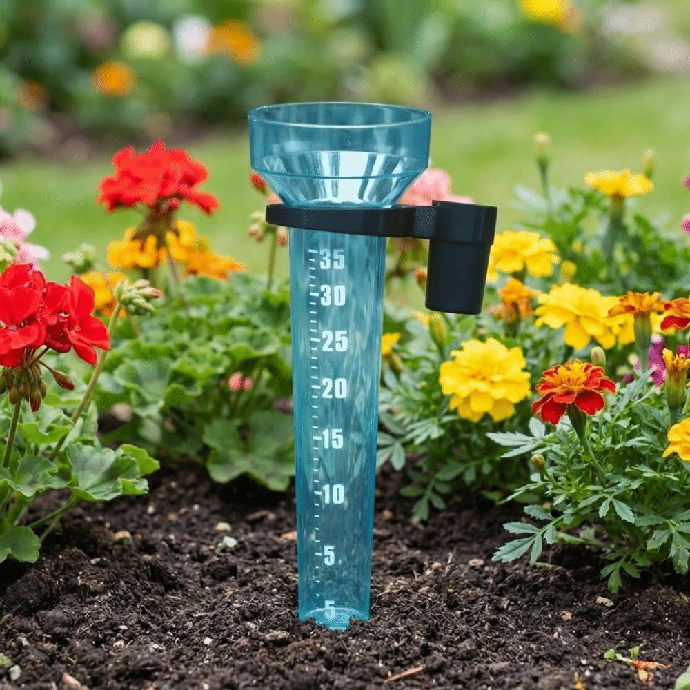 Portable Gardening Rainwater Meter Transparent with Scale Rain Measurement Tool Manual Measurement Accurate Lawn Rainfall Gauge