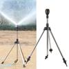 Adjustable Range Tripod Sprinkler 360°Rotary Rotating Sprayer Lawn Watering Sprinkler  Planting