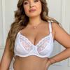 European and American Ultra-thin Double-breasted Underwire Lace Bra Shaping Plus Size Anti-sagging Bra