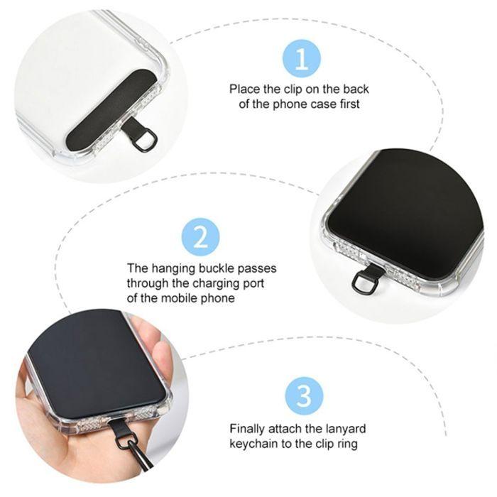 Coque de protection pour iPhone 17 - BOOLING - Antichoc - Bracelet Multicolore Détachable - Silicone Transparent