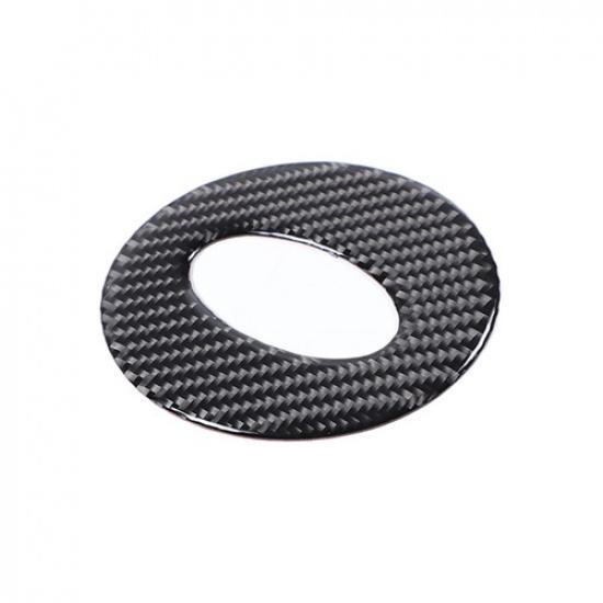 Soft Carbon Fiber Steering wheel Trim Sticker For Subaru Forester SK 19-24