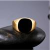 Модное мужское кольцо, черное кольцо-печатка из нержавеющей стали, серебро, позолота, кольца на палец, ювелирные изделия в стиле панк для вечеринок