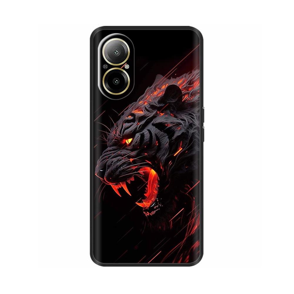 Для Realme C67 4G Чехол Накладка на телефон Крутой Милый Мягкий Гладкий Жидкий Силикон Бампер Для Oppo Realme C67 Полная Защита Задняя Крышка