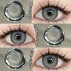 Eyeshare Gray Color Contact Lenses for Eyes Brown Eye Korean Colored Lenses Beautiful Pupil Eye Makeup Colorful Pink Lens 2pcs
