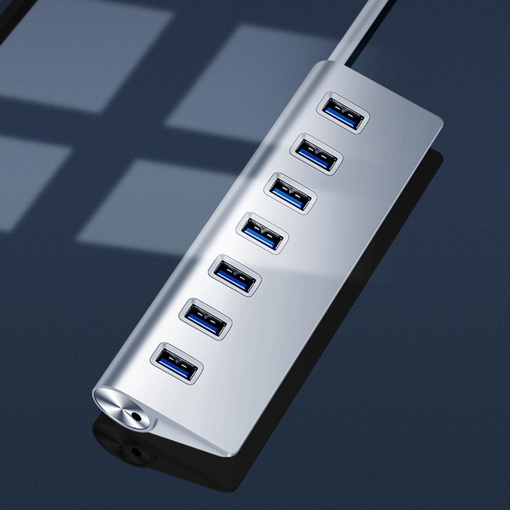 USB 3.0 разветвитель концентратор из алюминиевого сплава 7-в-1 док-станция для ноутбука