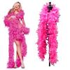 DIY 40G 60g 90G Pink Turkey Feather Boas 2Yards Plumas Trim Boa Crafts Sewing Clothes Party Dress Scarf/Shwal Chandelle-Feather-Boa