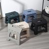 Folding Bench Multifunctional Footstool Portable Seat Cushion Foldable Step Stool with Safety