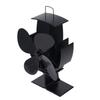 Вентилятор для печи с подогревом, 4 лопасти, мощный поток воздуха, 1500 об/мин, малошумный вентилятор для дровяной печи