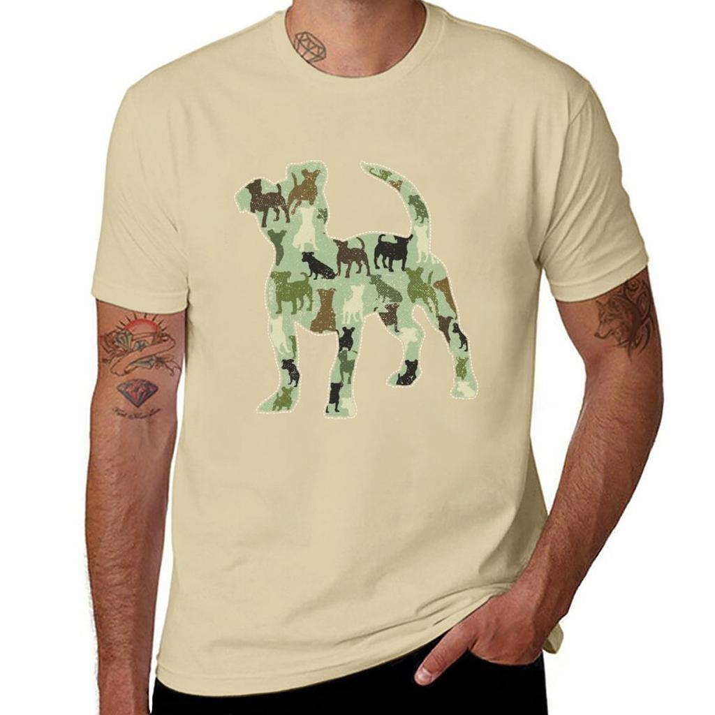Новые футболки Jack Russell Camo для мальчиков, белые футболки, простые футболки, простые черные футболки для мужчин, большие топы, футболки, одежда