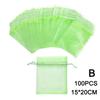 100pcs Strawberry Grapes Fruit Grow Bags Netting Mesh Vegetable Plant Protection Bags For Pest Control Anti-Bird Garden Too U7X5