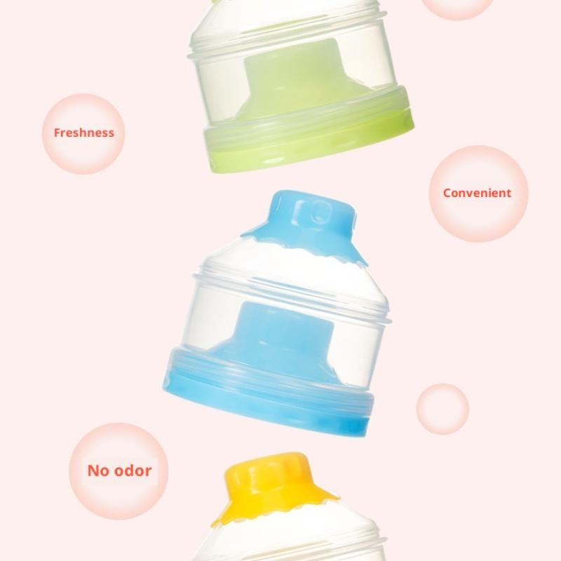 Baby Feeding Portable 4 Layer Milk Powder Storage Box Fruit Snacks Candy Food Container
